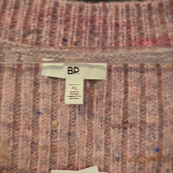 BP Pink Ribbed Button-Up Cardigan - Picture 3 of 5